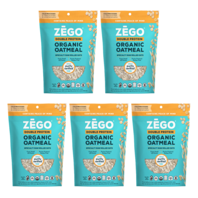 Organic Double Protein Oats 5 bag case