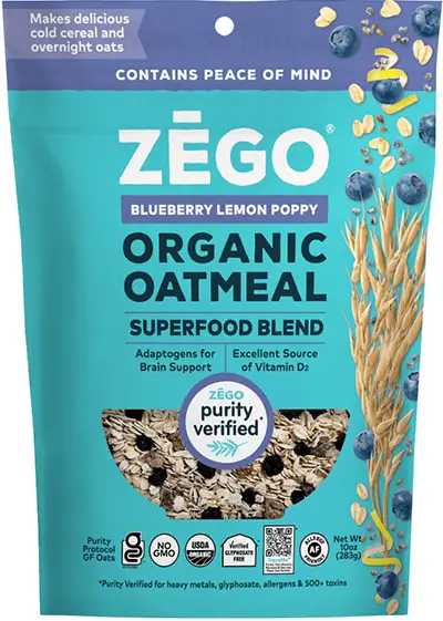 ZEGO Organic Blueberry Lemon Poppy Superfood Blend